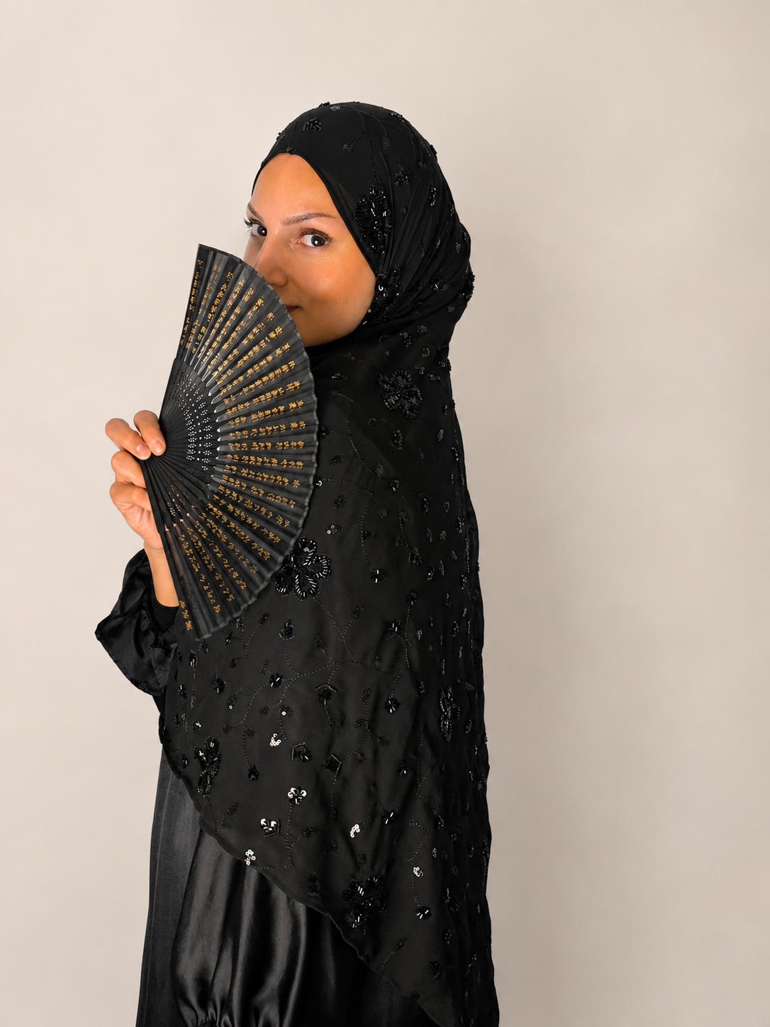 Anjali Fleur Black Hijab